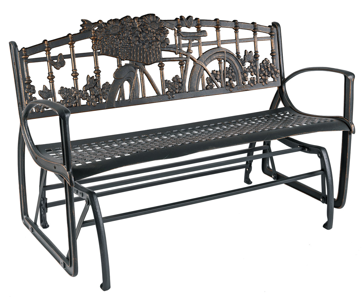 Vintage Bicycle Glider Bench Painted Sky Designs
