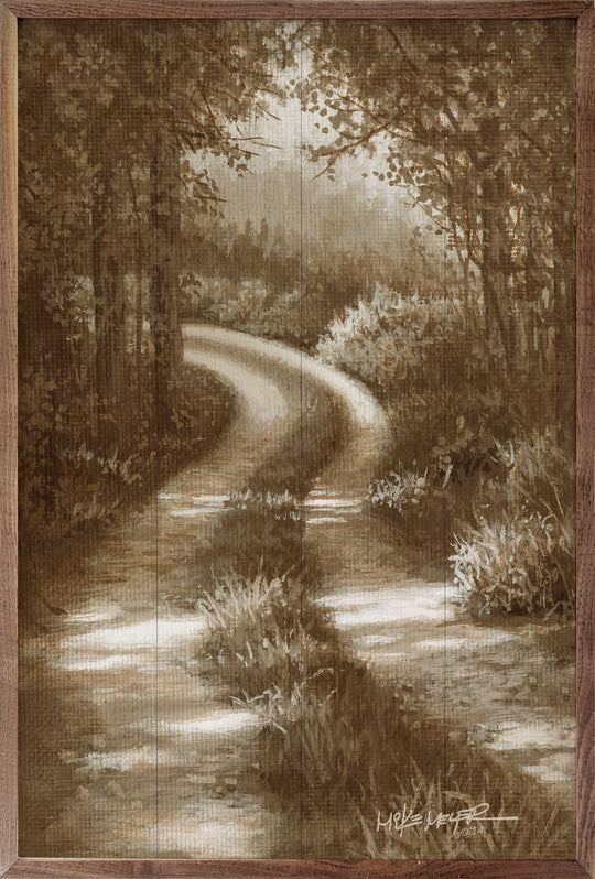 Sun Drenched Road By Painted Sky