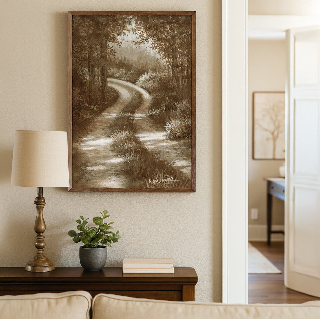 Sun Drenched Road By Painted Sky