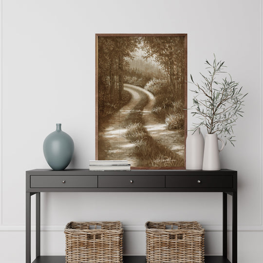 Sun Drenched Road By Painted Sky