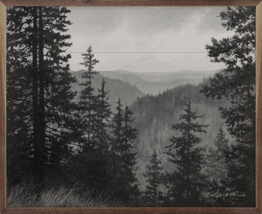 Smoky Mountains Wood Print