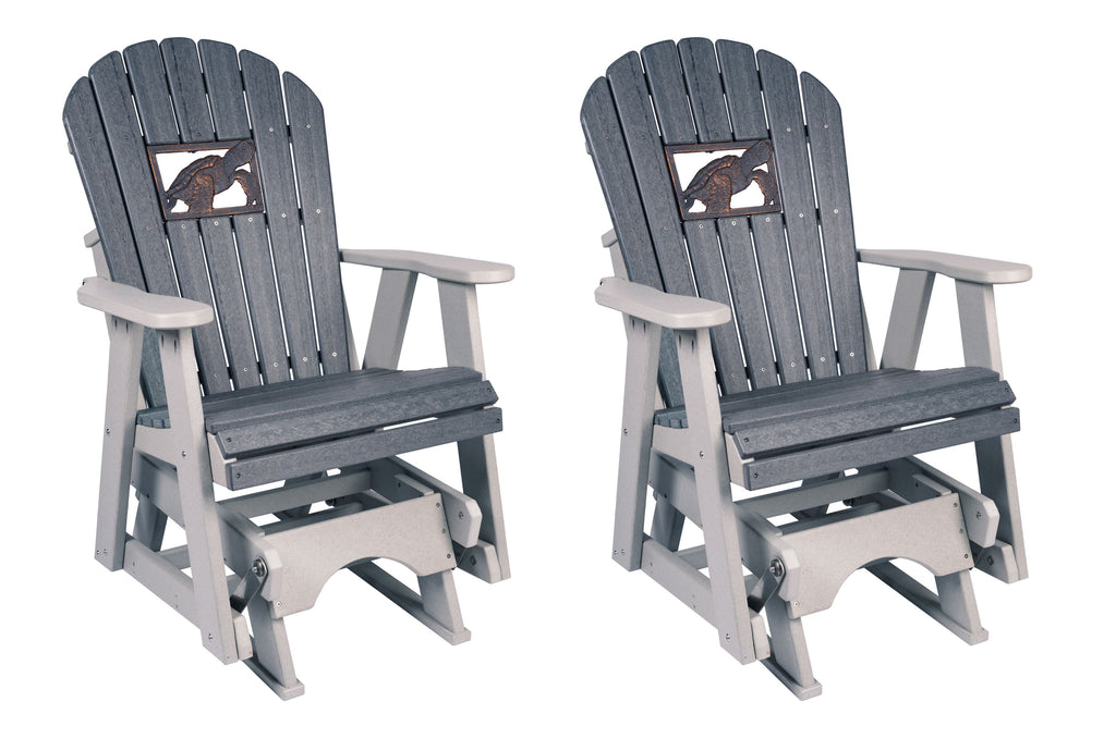Glider Chairs with Sea Turtle Insert (set of 2)