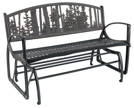 Aspen and Evergreen Glider Bench