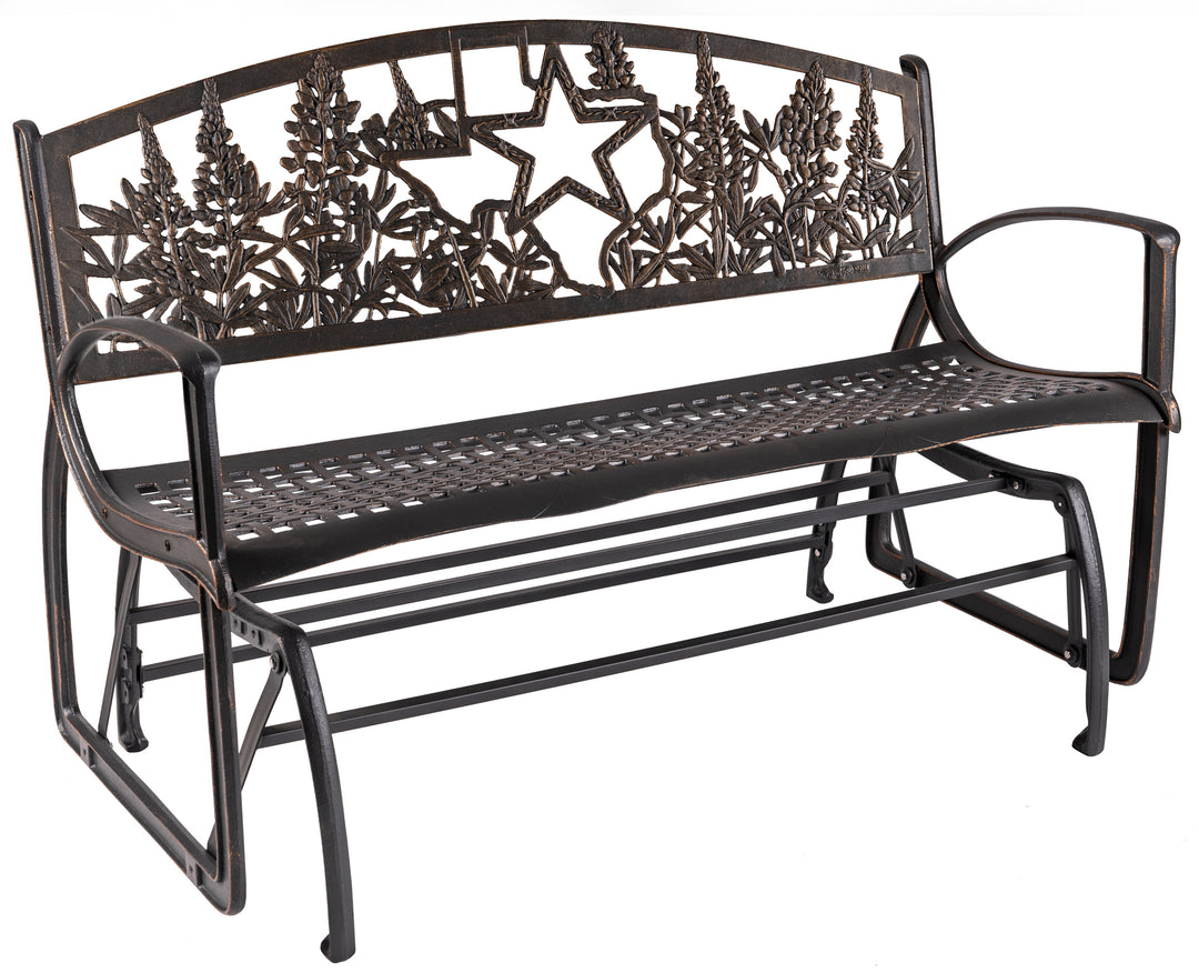 Texas Bluebonnet Glider Bench