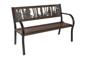 Aspen and Evergreens Bench