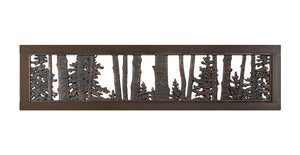 Aspen and Evergreens Bench