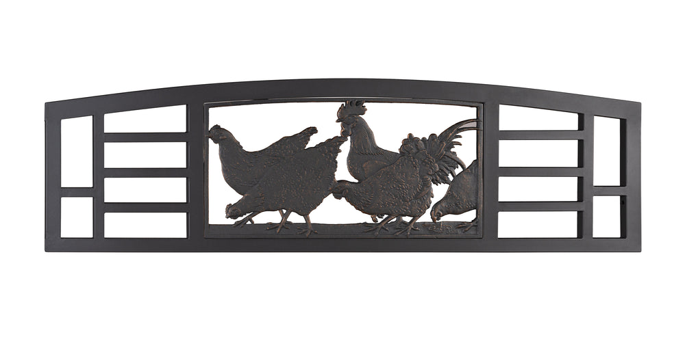 Gray Steel Chickens Bench