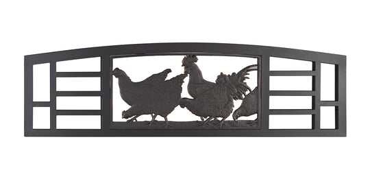 Gray Steel Chickens Bench