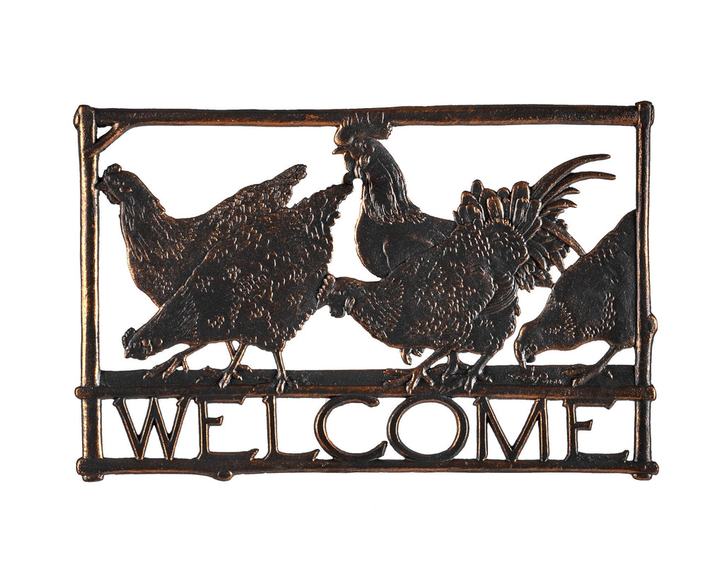 Chickens Welcome Sign