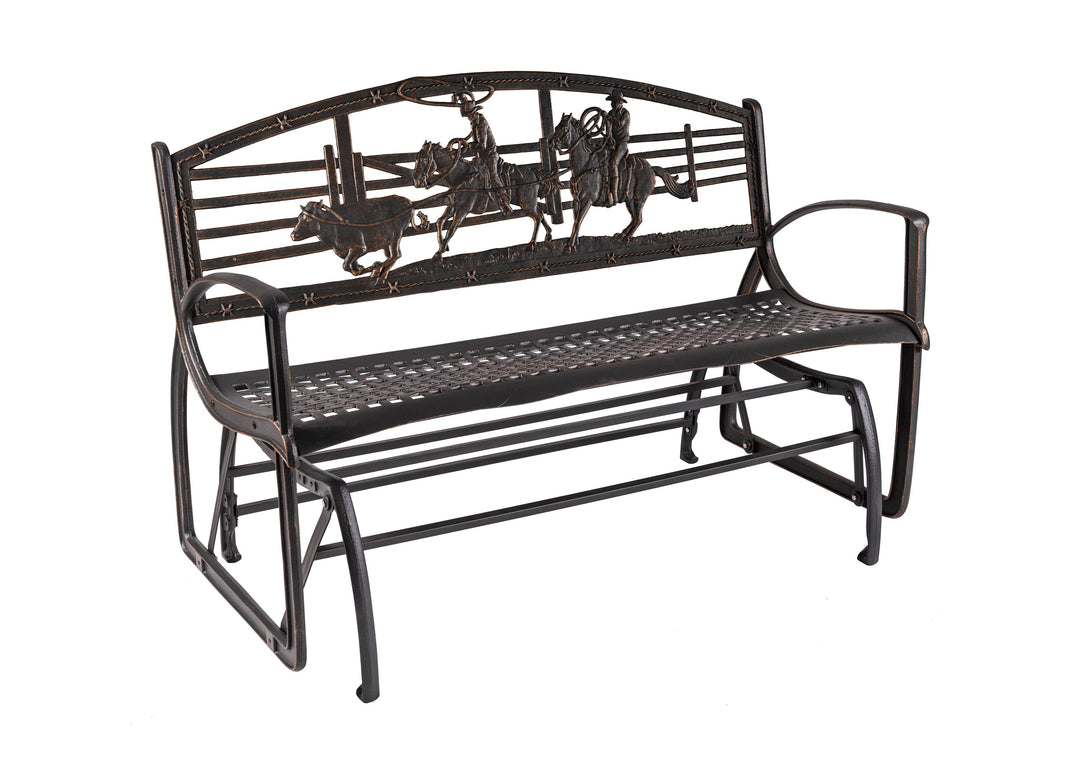 Cowboy Rodeo Glider Bench