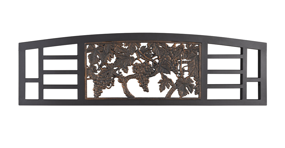 Gray Steel Vineyard Bench