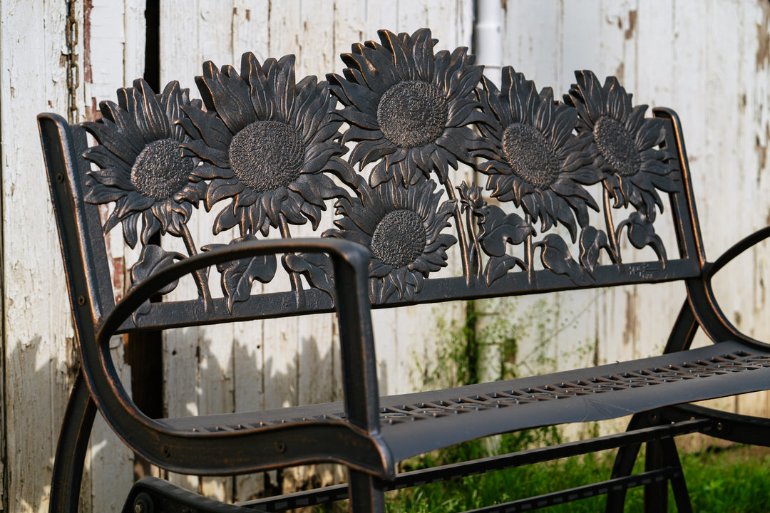 Sunflower Glider Bench