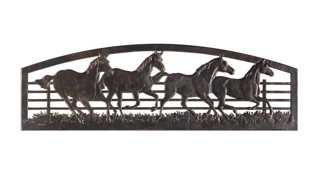 Running Horses Glider Bench